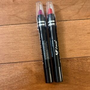 Muse Lip Crayon Duo - Vibrant Red and Deep Pink